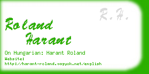 roland harant business card